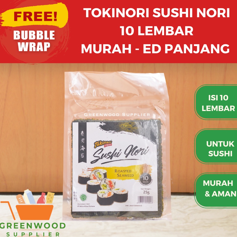 

FSMZ9713 HOT Tokinori Yaki Sushi Nori Rumput Laut Sushi 1 Lembar