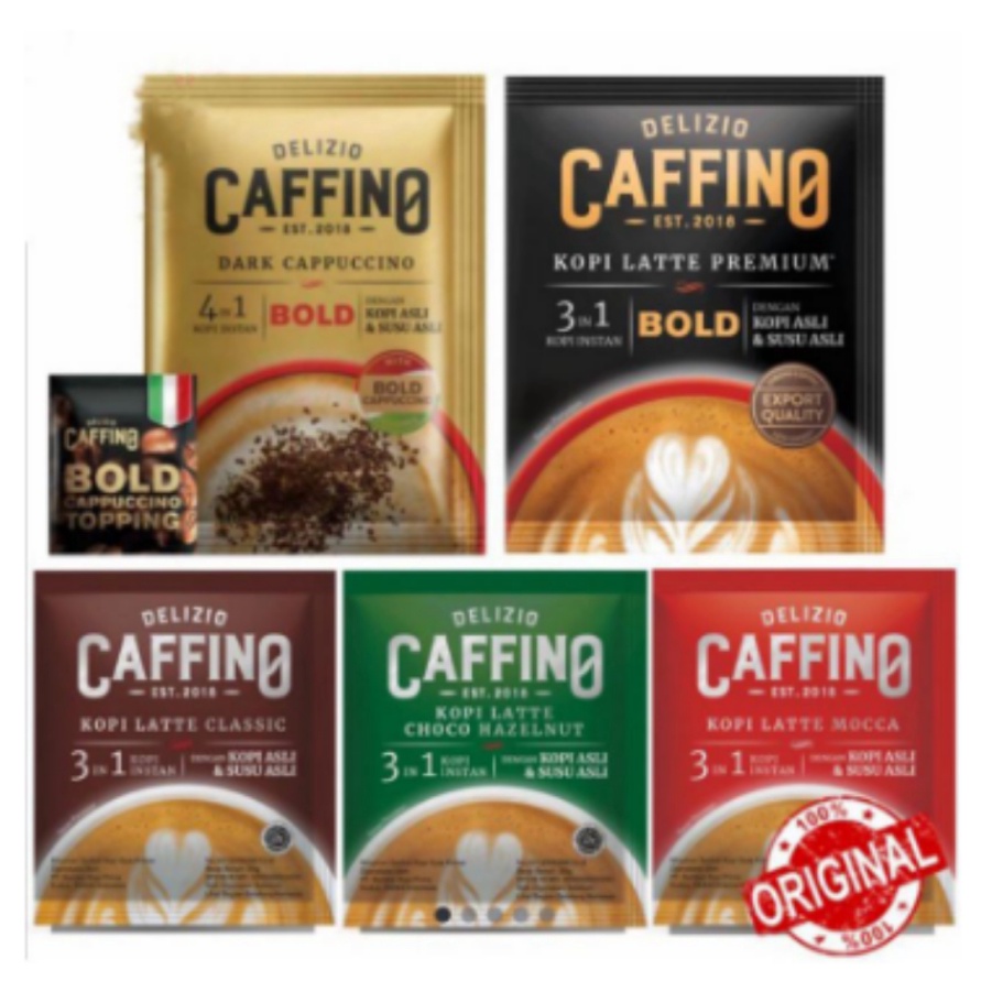 

YDMN644 PROMO SALE DELIZIO CAFFINO Kopi Latte Instan 3 in 1renteng 1sachets15sachets