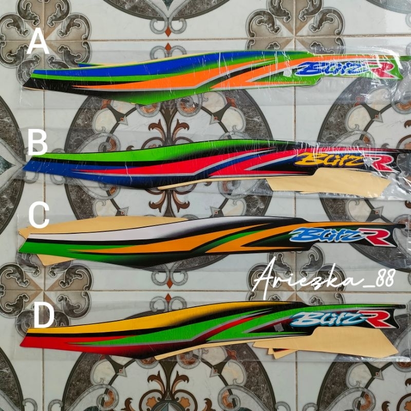 Sticker Lis Striping KAWASAKI BLITZ R | stiker motor kawasaki blitz