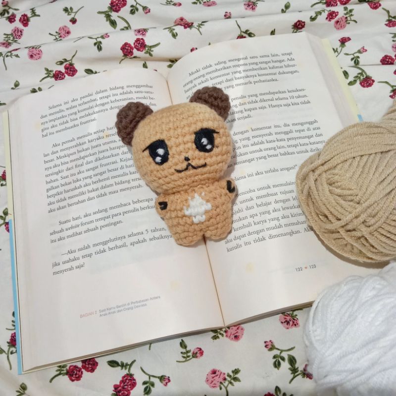 (0054) Doll Seventeen Woozi Bear Brown