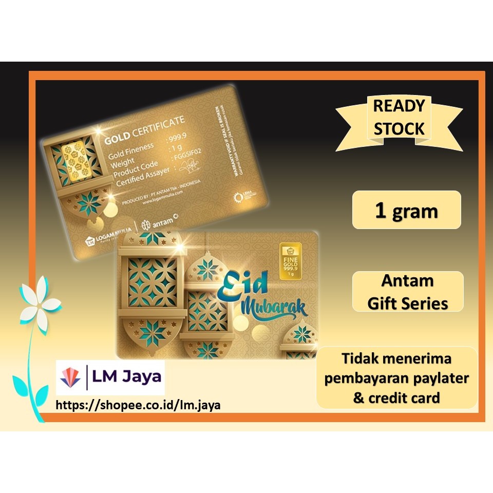 Antam Gift Series Eid Mubarok Antam Gift Series Idul Fitri Hadiah Lebaran Hadiah Idul Fitri