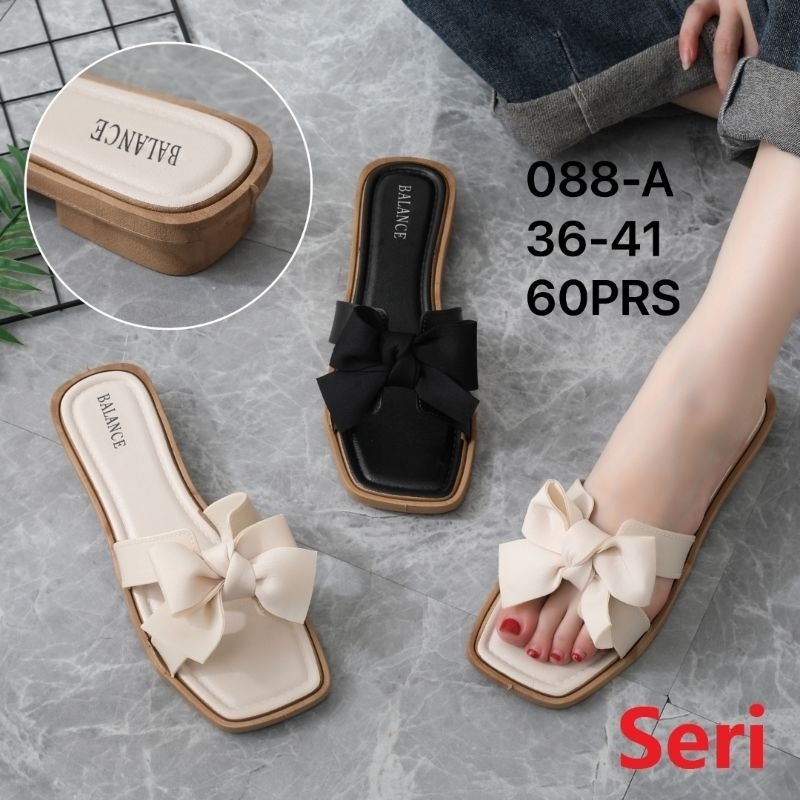 Balance 088 || Sandal Sendal Wanita Jelly Import Korea Terbaru Kekinian Motif Pita