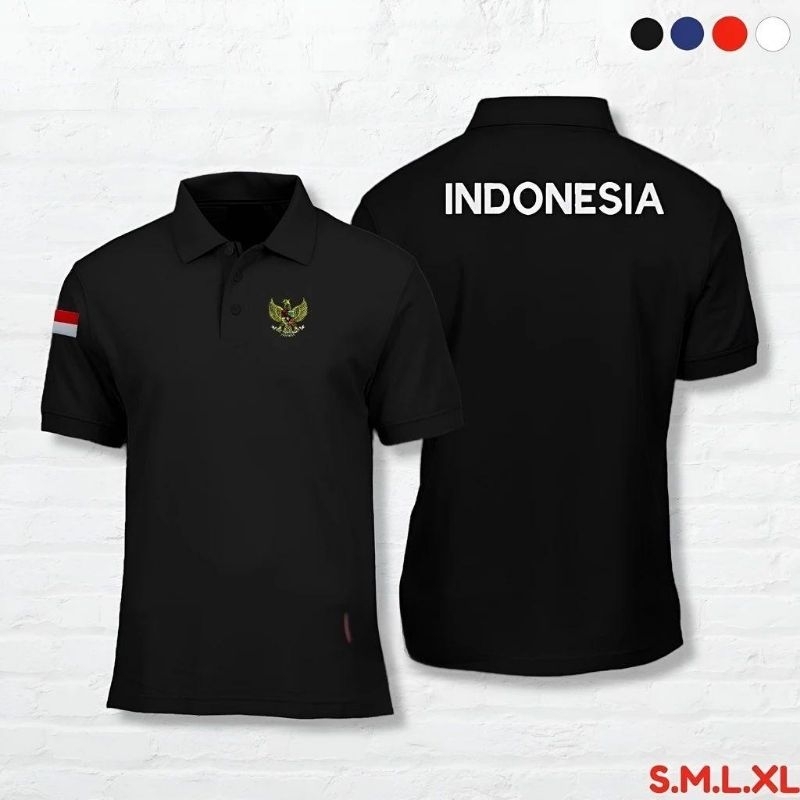 Polo shirt atau Kaos kerah logo Garuda Indonesia full bordir