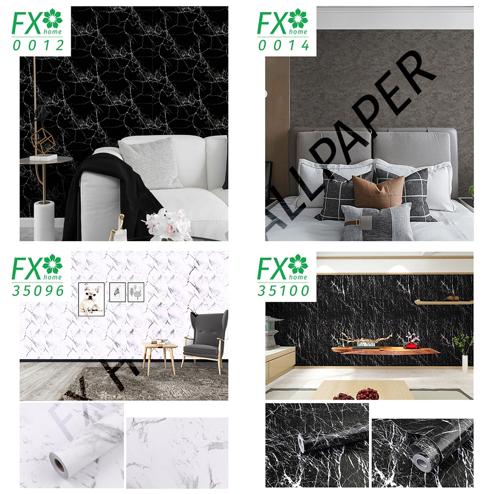 Wallpaper Stiker 45cm FX Motif Marmer/Granit