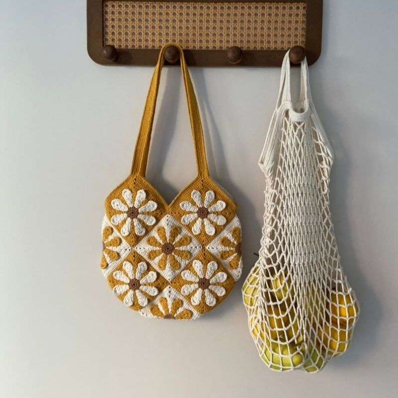 Tas Rajut // Daisy Granny Motif