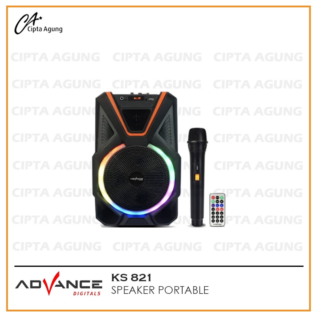 ADVANCE SPEAKER BLUETOOTH 8 INCH KS-821 / KS 821