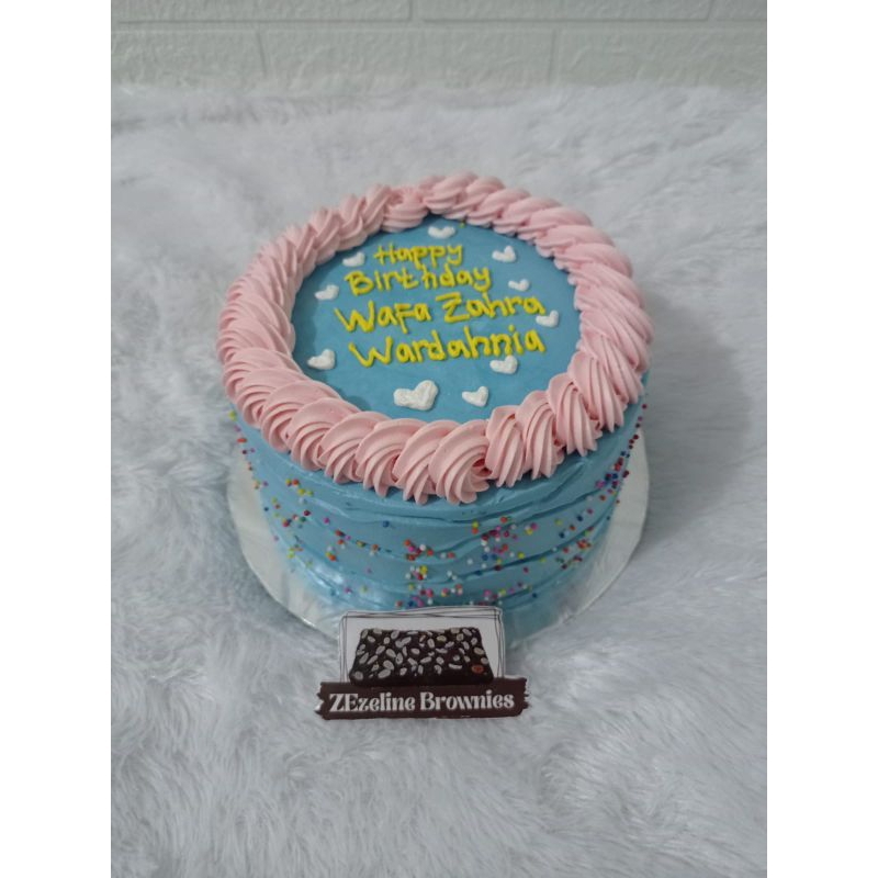 

Birthday Cake / Kue Ulang Tahun Blue Pink