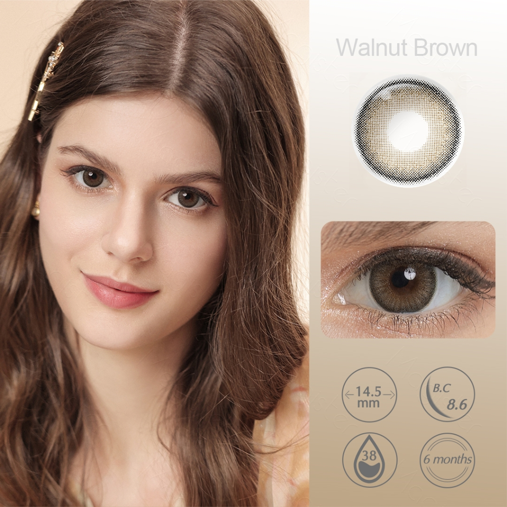 (cod) kontak lensa Diamond, soflens grey softlens brown soflens murah softlens 14.5mm Image 7