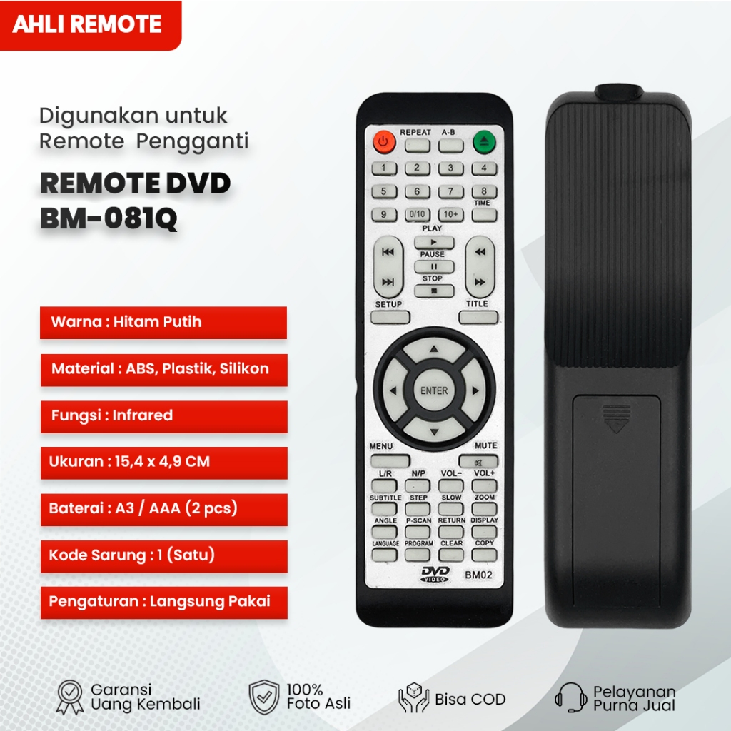 Remot DVD GMC BM-081Q / Remote DVD GMC BM-081Q