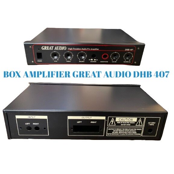 BOX POWER AMPLIFIER GREAT AUDIO DHB 407