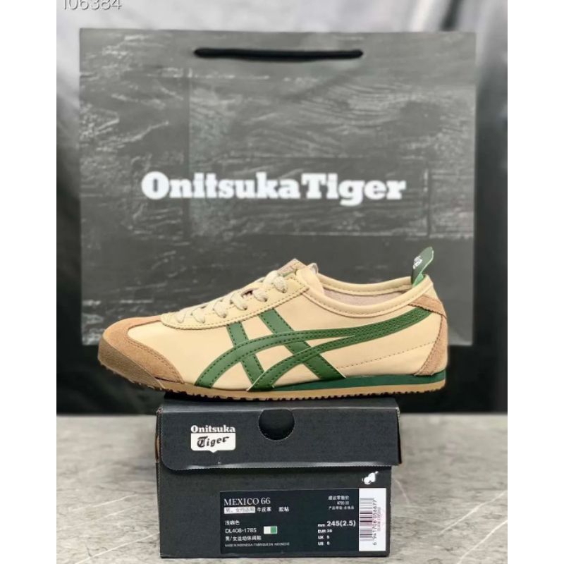 Sepatu onitsuka tiger mexico 66 beige green