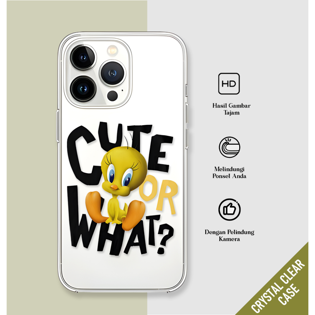 Case Hp Crystal Clear Tweety For Sam Op Vi Ip Real XM Mobile Phone Casing