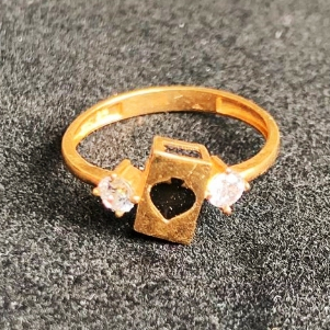 Cincin Perak Asli Krom Gold 1-2 Gram 925