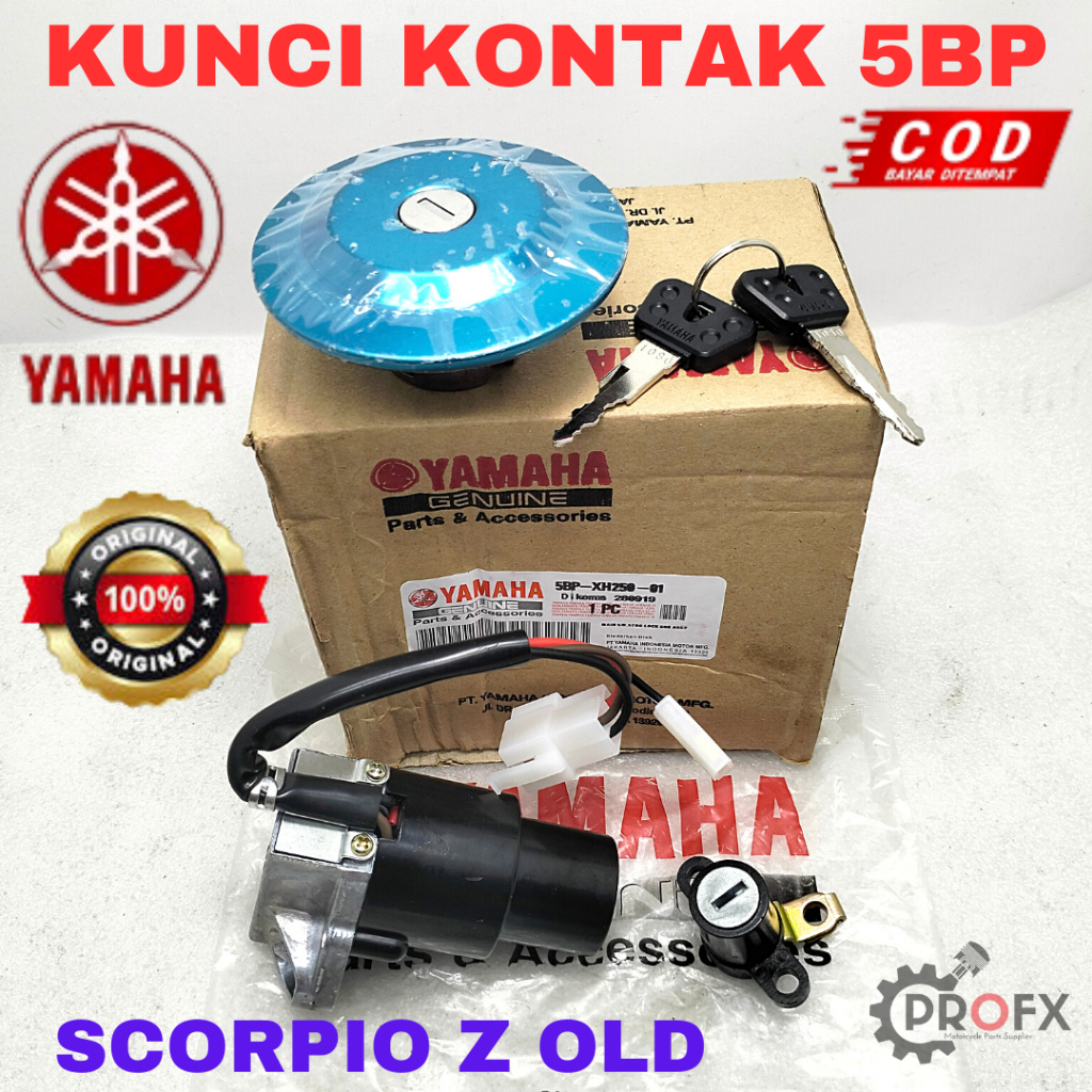 KUNCI KONTAK YAMAHA 5BP SCORPIO Z OLD/LAMA KUALITAS ORIGINAL YGP ASLI KEY SET GEMBOK MOTOR KONCI