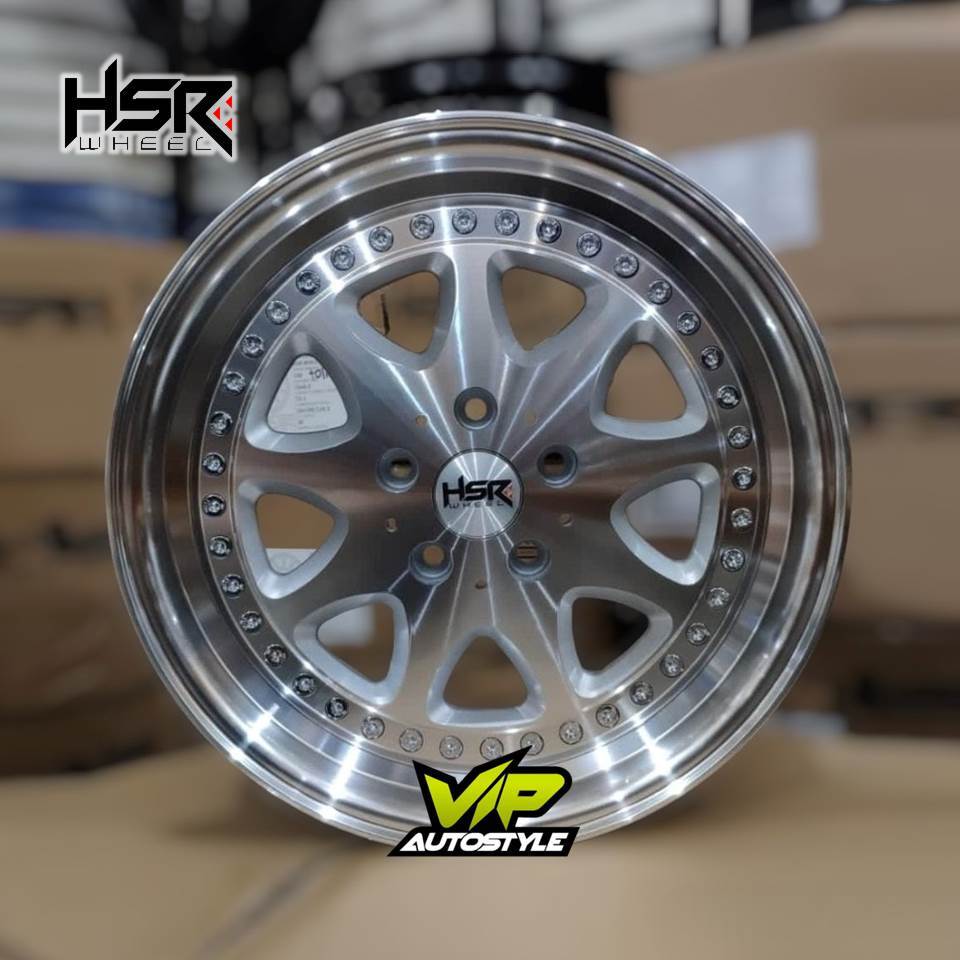 Velg Mobil Honda HRV, Accord, Civic, Terios, Innova Ring 18 HSR Bavaria Silver Celong