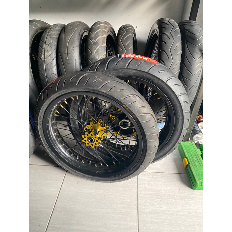 VELG CRF SUPERMOTO LEBAR 300/350 ban 110 130