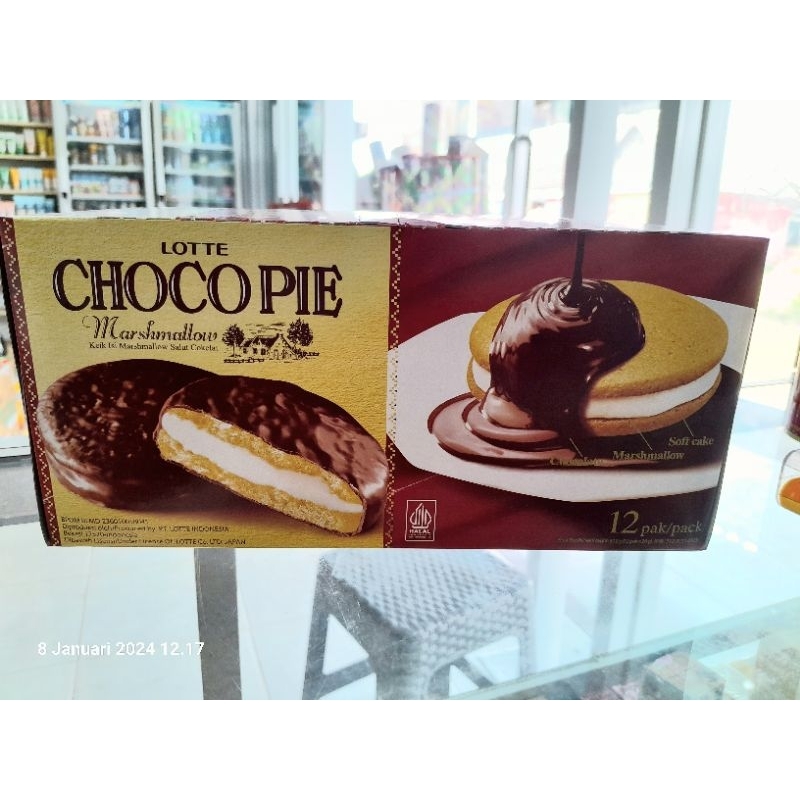 

Chocopie marshmallow 1box isi 12pcs