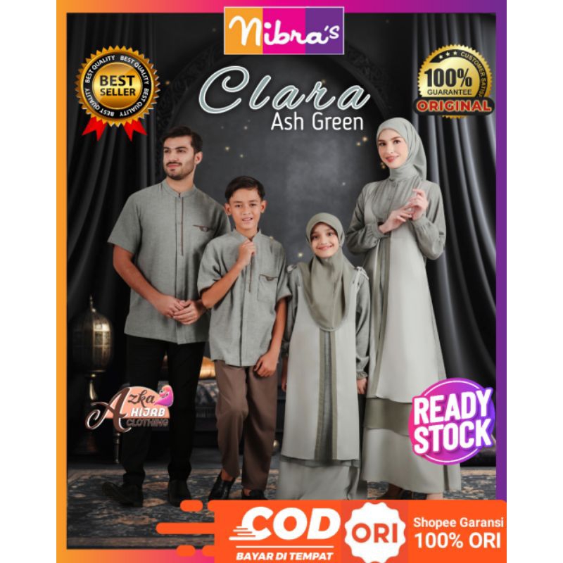 SARIMBIT NIBRAS CLARA ASH GREEN / SARIMBIT NIBRAS 2024 / RAYYA SERIES NIBRAS / SARIMBIT KELUARGA 202