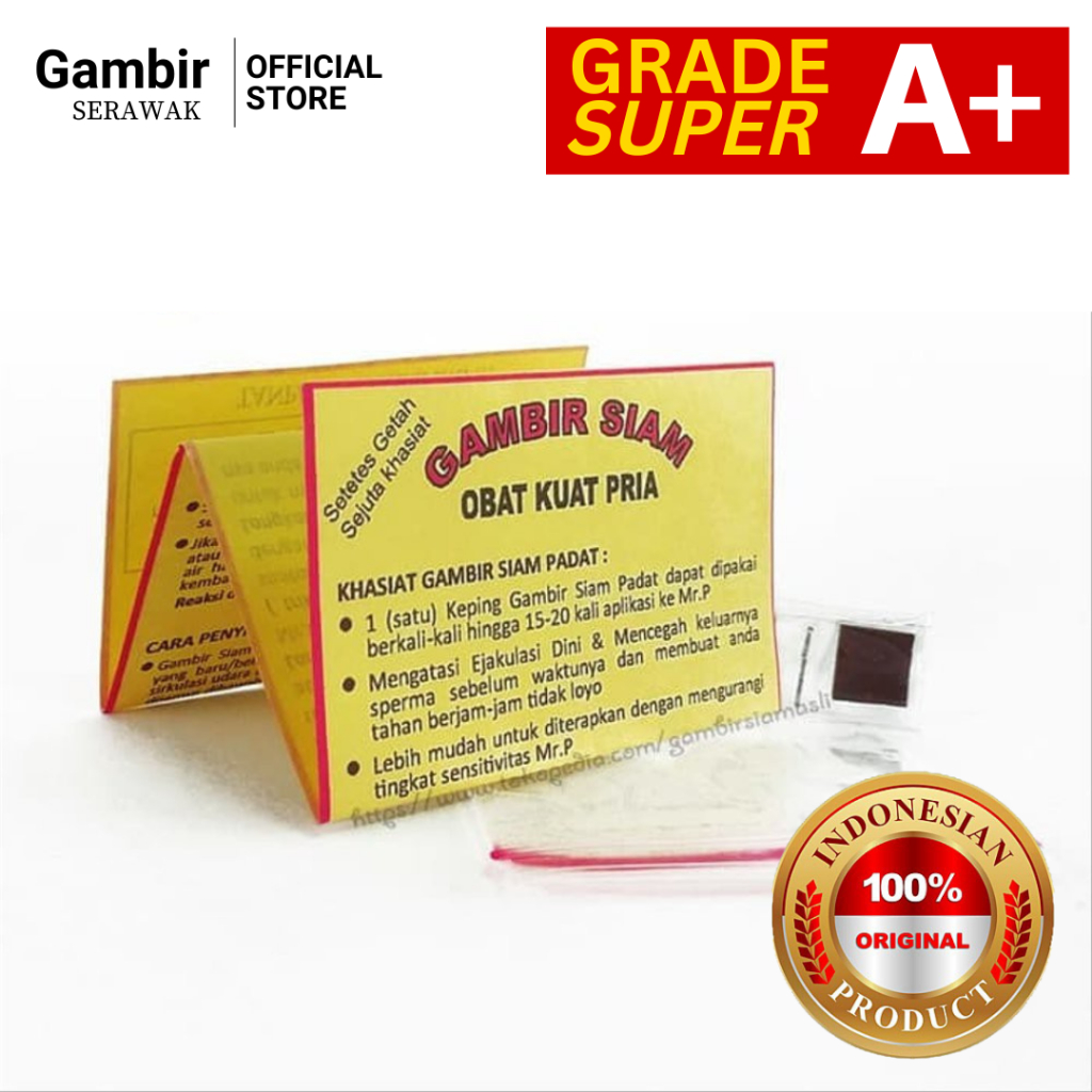 Obat Oles Pria Gambir Siam Serawak Malaysia Grade A Asli 100% Original