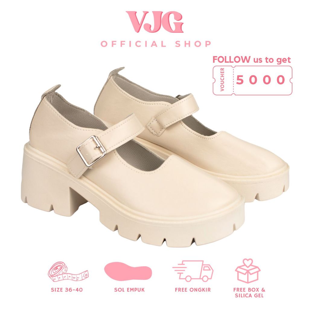 VJG - Rose Sepatu Boots Hitam Wanita Korean Style / Sepatu Boots Heels Wanita MQ07