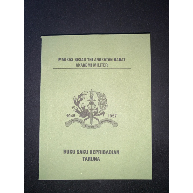 Buku Saku Hijau Kepribadian Taruna AKMIL Akademi Militer TNI AD