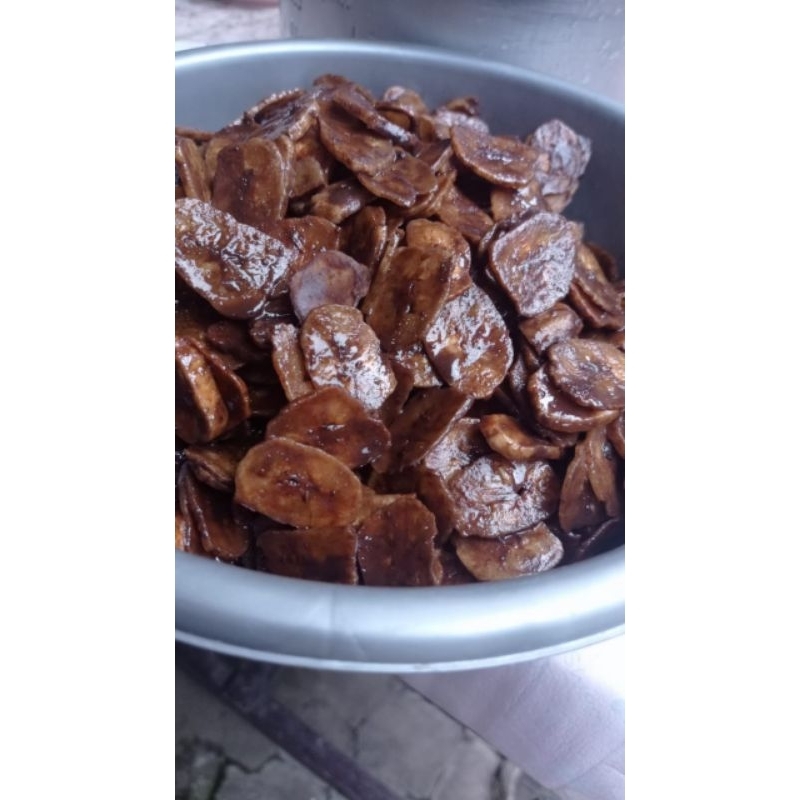 KRIPIK PISANG COKLAT