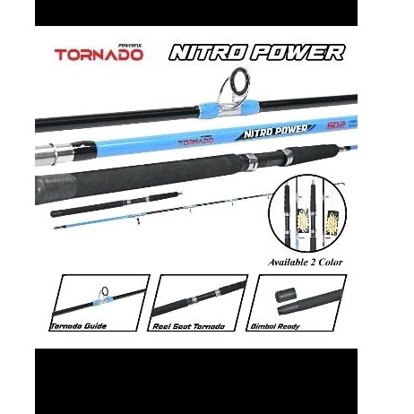 Joran Tornado Nitro Power 562/602 Joran jigging Bahan Fiber