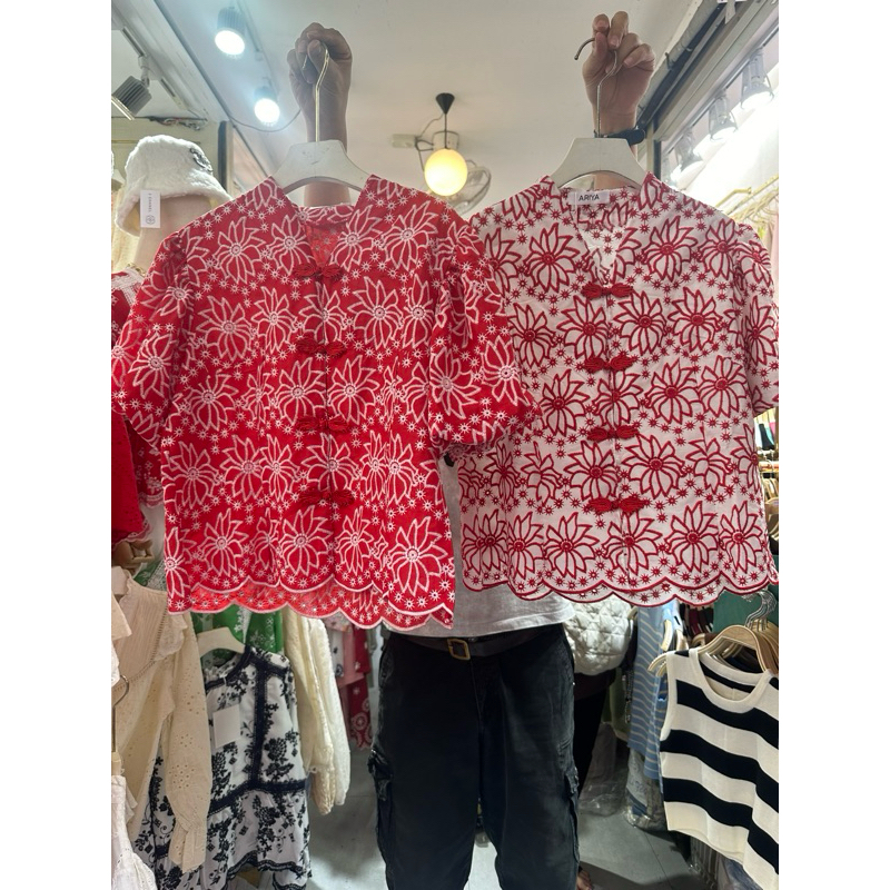 BUY ME/ATASAN BANGKOK/ATASAN LENGAN PENDEK BANGKOK/ATASAN MERAH