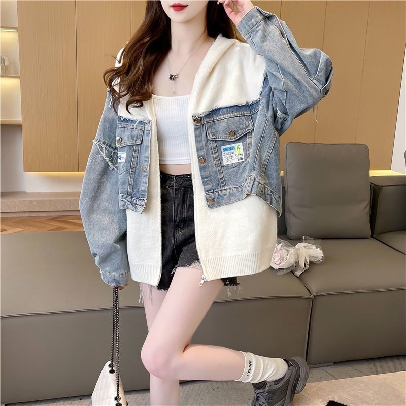 Jaket denim | Jaker korea wanita |