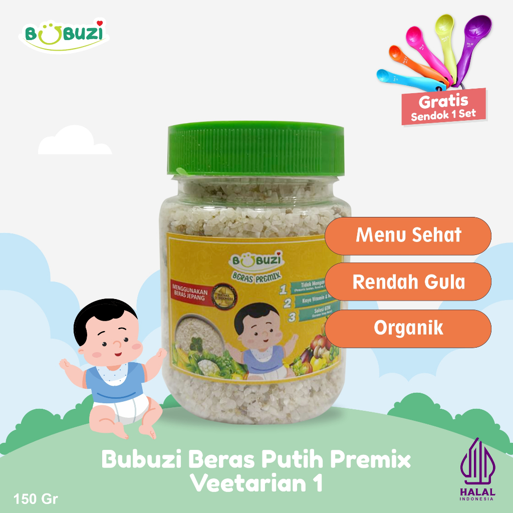 

Bubuzi Beras Premix kemasan Jar 150 gr