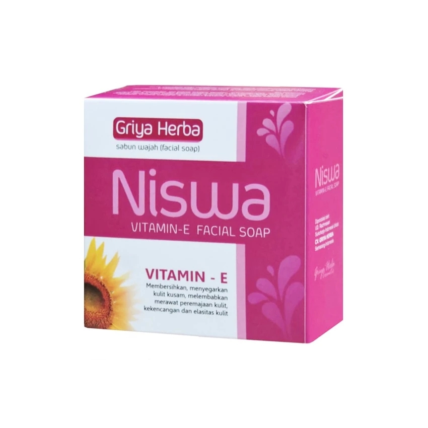 Sabun Wajah Herbal NISWA VITAMIN E Facial Soap