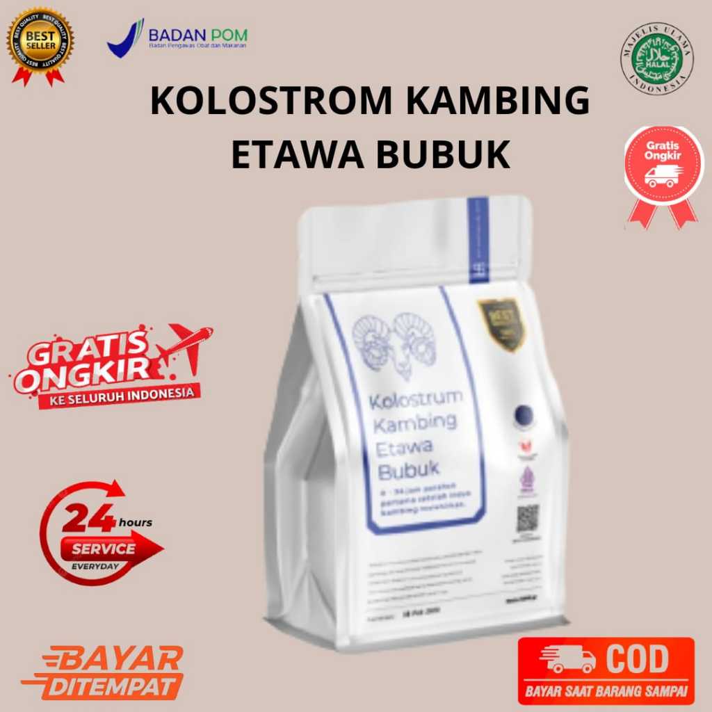 

Premium susu kambing etawa colostrum bubuk ternak syams 1000 gram