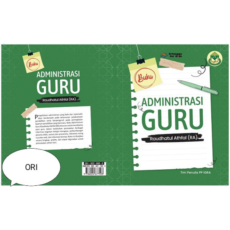 BUKU ADMINISTRASI GURU RAUDHATUL ATHFAL (RA)