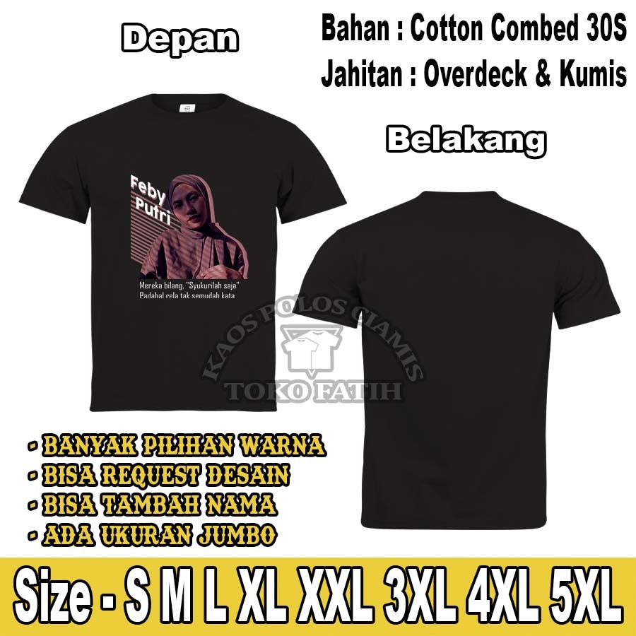 Kaos Dewasa Feby Putri Combed 30S