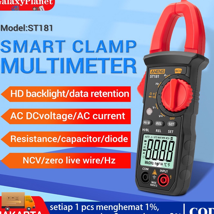 GK ST 181 tang ampere ST181 clamp multimeter multi tester arus listrik amper clamp meter