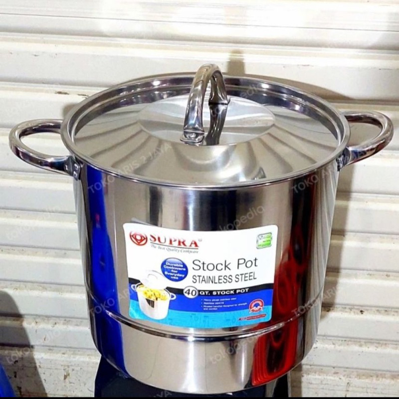 Panci serbaguna | Dandang supra stainles steel tebal 40Qt
