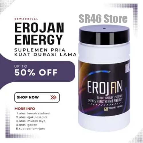EROJAN Original Traditionally User For Men's / Suplemen Pembentukan Otot Gym / Obat Pembakar Lemak /