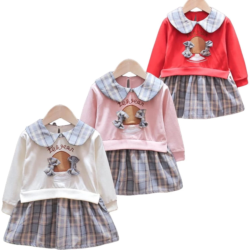 Dress Anak Import Korea Style / Dress Anak Import / Gaun Anak Perempuan