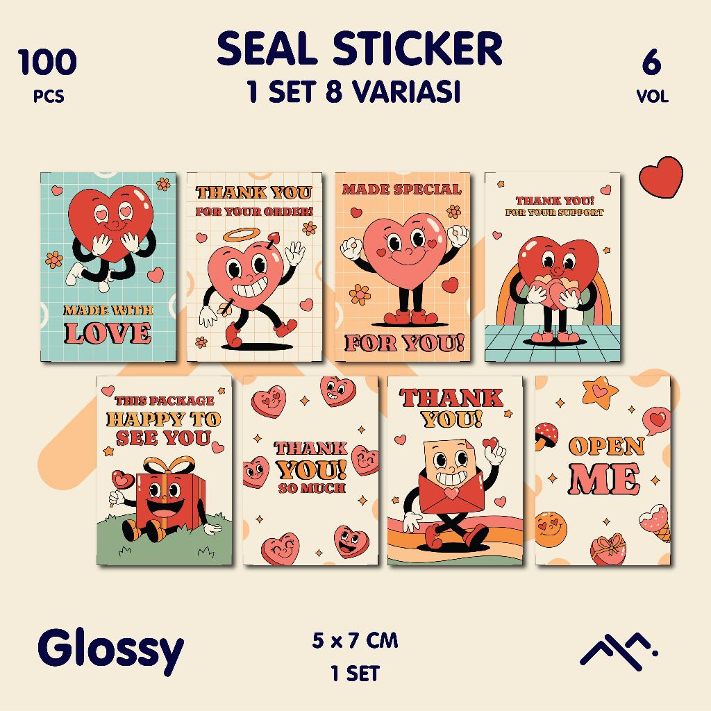

[100PCS] Seal Sticker Segel Lucu Aesthetic Watercolor VOL.6 || Label Pengiriman || Label Pelindung || Sticker || Sticker Olshop || Aesthetic || Esthetic || Hampers Vol. 6