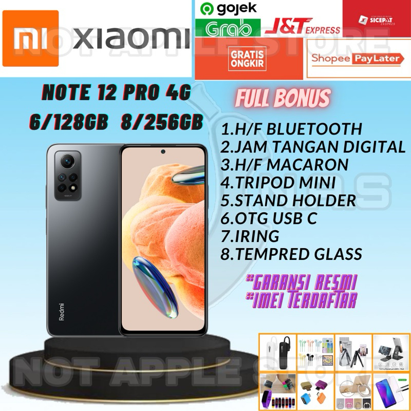 XIAOMI REDMI NOTE 12 PRO RAM 6/128GB 8/256GB NEW BARU GARANSI RESMI
