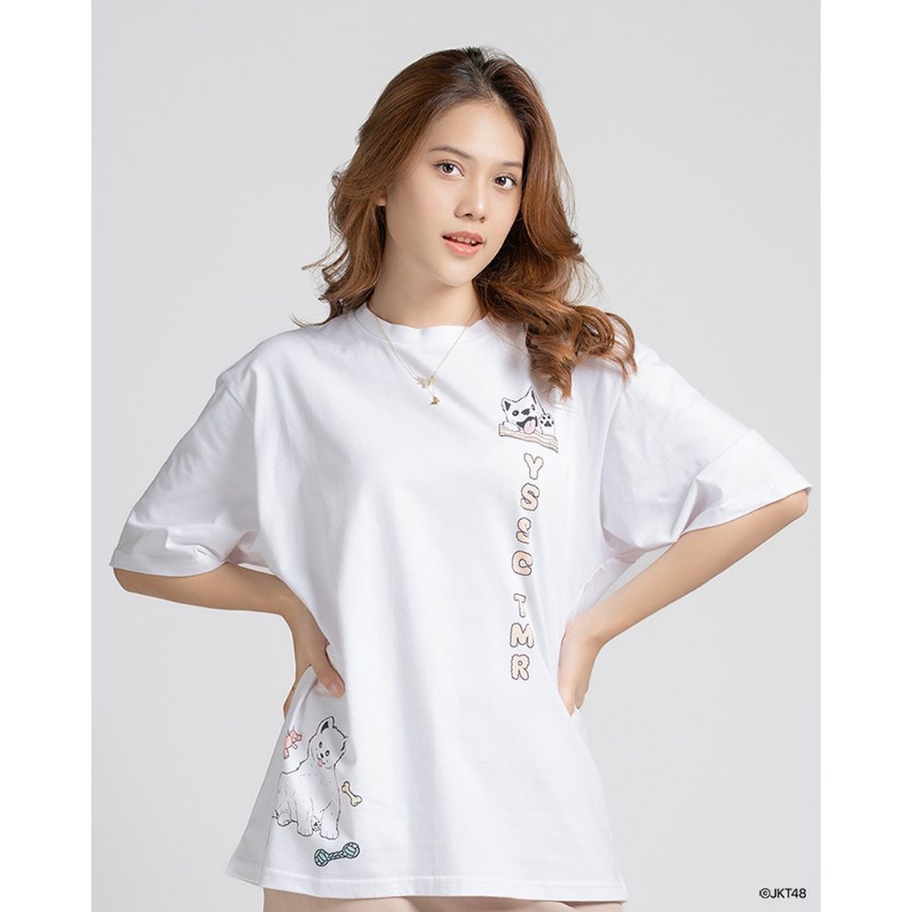 Kaos Oversize JKT48 Birtday T-Shirt Yessica Tamara (Chika) | Unisex - Putih