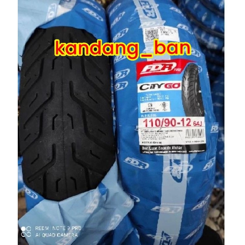 BAN TUBLES MATIC FDR CITY GO 110/90-12 HONDA NEW SCOOPY,BAN BARU 100% ORIGINAL,FREE PENTIL