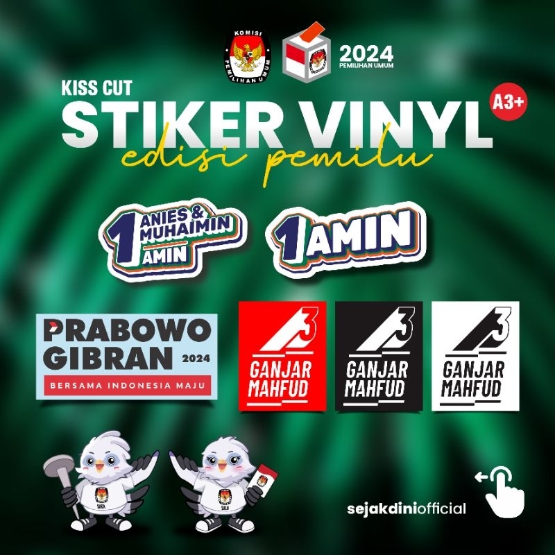 

SejakDini - Stiker Vinyl Pemilu AMIN PRAGIB GAMA