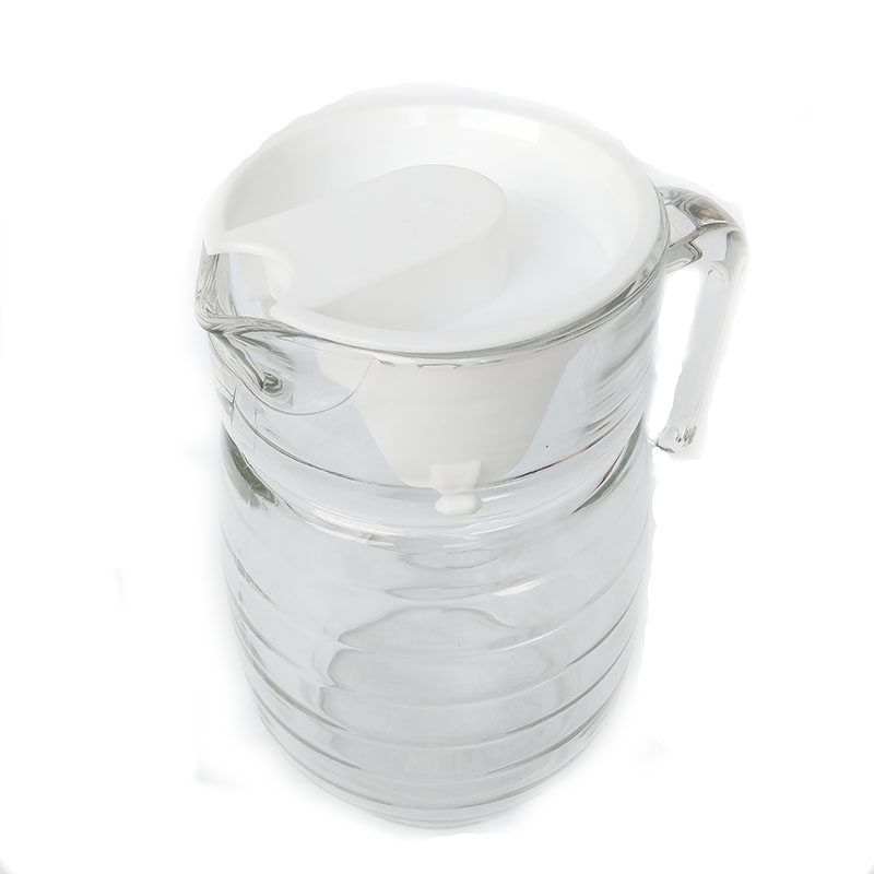 Pitcher Kaca 1.6 Liter Dgn Tutup Plastik Mika Kim Glass Tbk