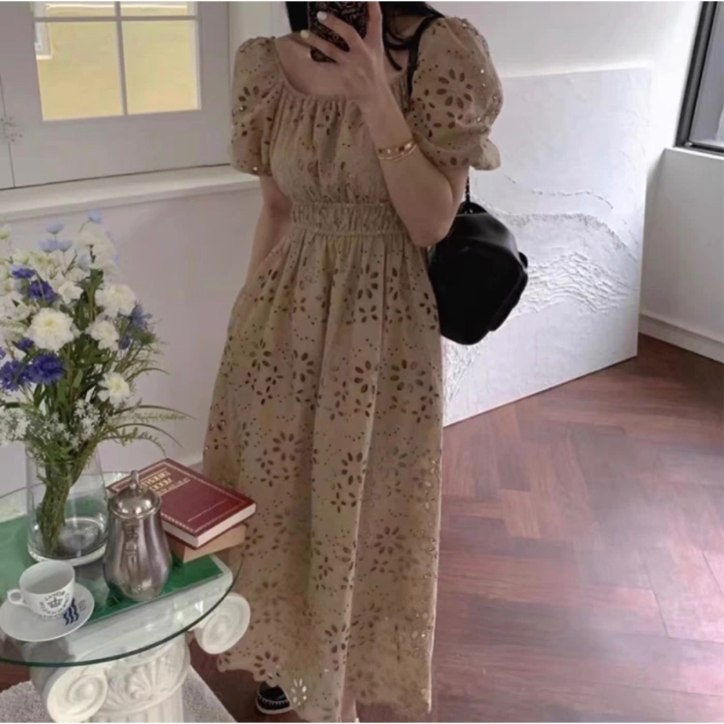 Lace Dress /Dress maxi /Putih Dress/Pantai Baju Wanita /Import   D0038