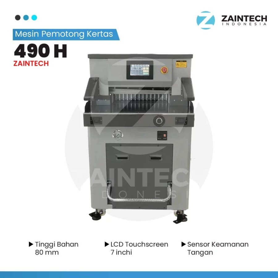 Mesin Pemotong Kertas ZAINTECH 490H | Mesin Pemotong Kertas