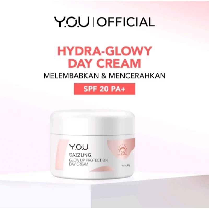 YOU Dazzling Glow Up Protection Day Cream | Cream Wajah | Cream Siang | Mencerahkan Kulit Kusam