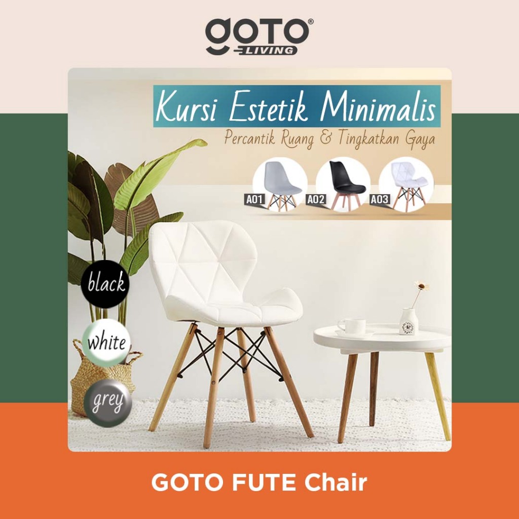 Goto Fute Chair Kursi Kantor Kamar Taman Cafe Makan Santai Aesthetic