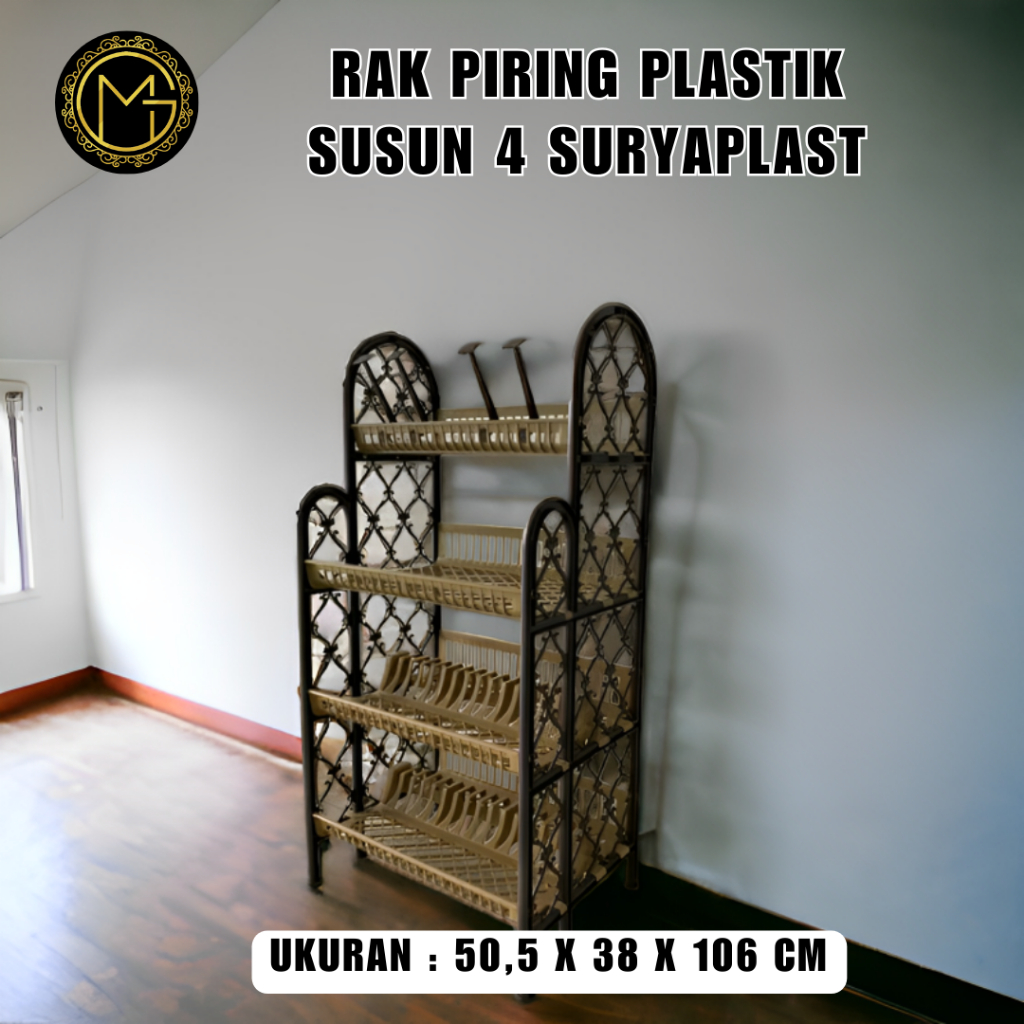 RAK PIRING PLASTIK SUSUN 4 SURYAPLAST