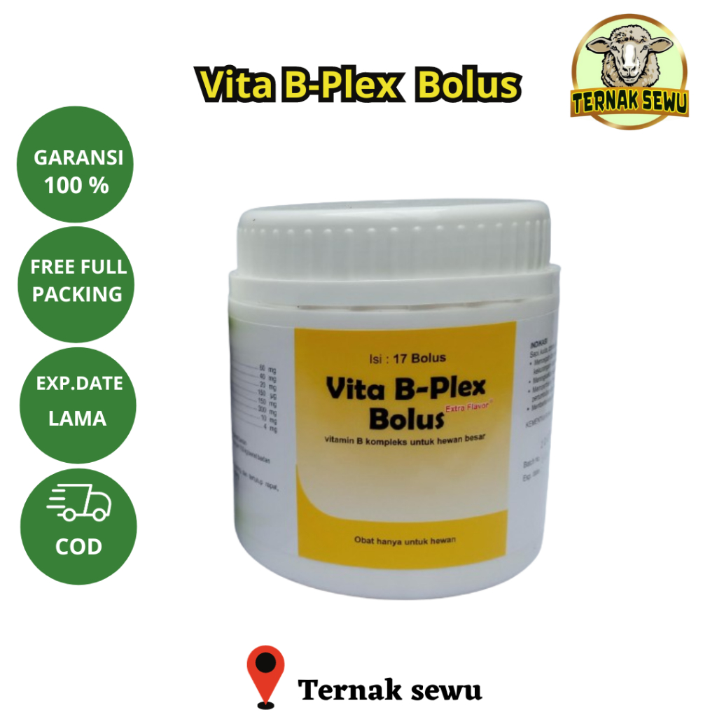 VITA B PLEX BOLUS Vita B-Plex Bolus, Vita BPlex Bolus MEDION Tingkatkan Nafsu Makan Pertumbuhan